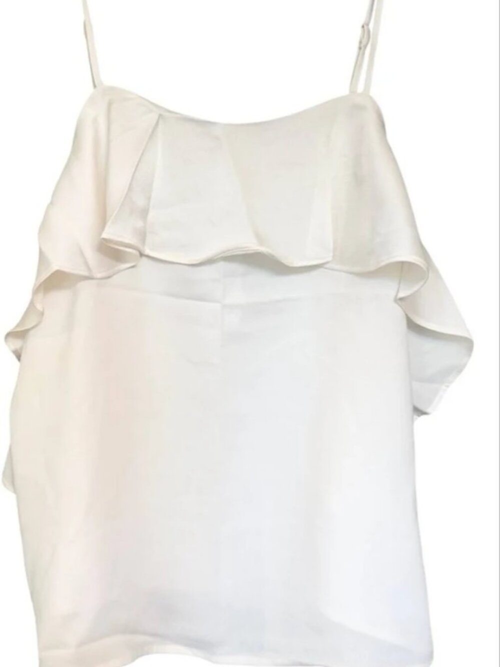 LOFT Ruffle Square Neck Cami (S) - Picture 2 of 12